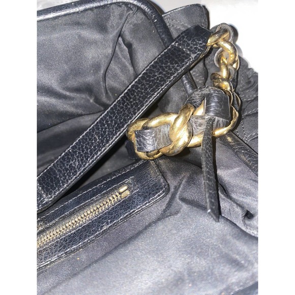 Marc Jacobs black Nylon With Leather Trim‎ quilted Stam Satchel Shoulder Bag - Picture 7 of 10